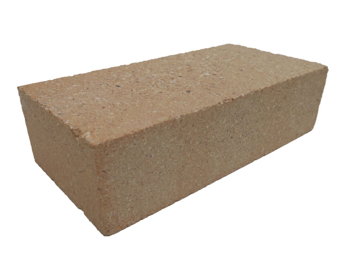 Brique Réfractaire Flammée 22 X 11 X 5 Cm Brique réfractaire droite pressée clair flammé 22 x 11 x 3 cm - BIO'BRIC
