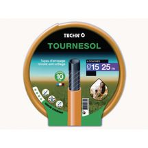 Tuyau d'arrosage tricoté Tournesol - jaune - Ø 15 mm x 25 m