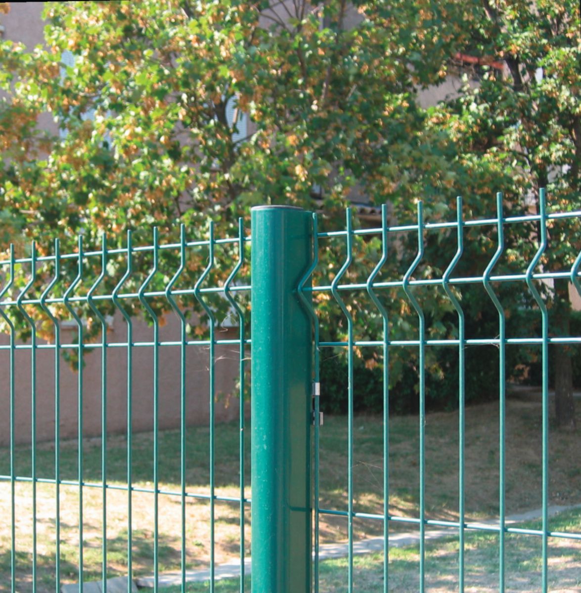 Mur De Clôture En Gabion Complet 2m De Long Sur Platine