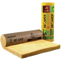 Laine de verre Isoconfort 32 revêtu kraft - ép. 200 mm - rouleau de 2,2x1,2 m - R=6,25 m².K/W