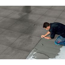 Carrelage extérieur grès cérame antidérapant Milano City - antracite rectifié - 60x60 cm - ép. 20 mm