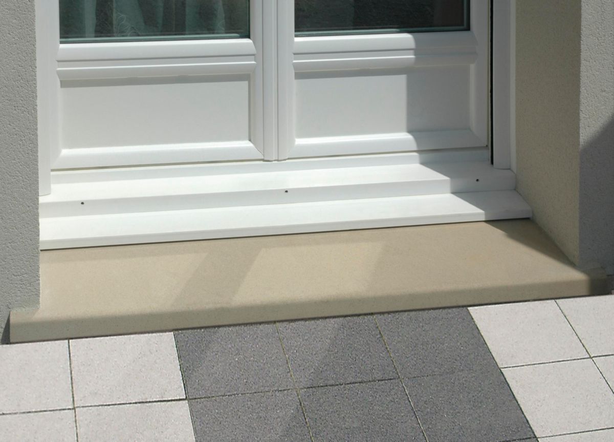 Seuil pour porte fenêtre ton pierre 190 x 33,5 x 4,5 cm Réf. SEUIL734190P WESER