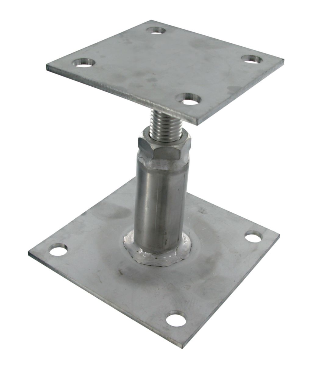 Pied de poteau réglable PPRIX inox 130x130x100/160 mm mm