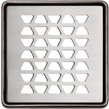 Cadre et grille évacuation douche à l'italienne KERDI-DRAIN Design 2 10x10 cm