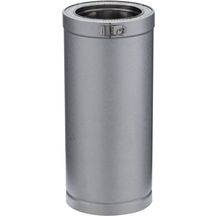 Élément droit pour conduit de cheminée Therminox ZI - inox/acier galvanisé - Ø 150 mm - L. 0,45 m