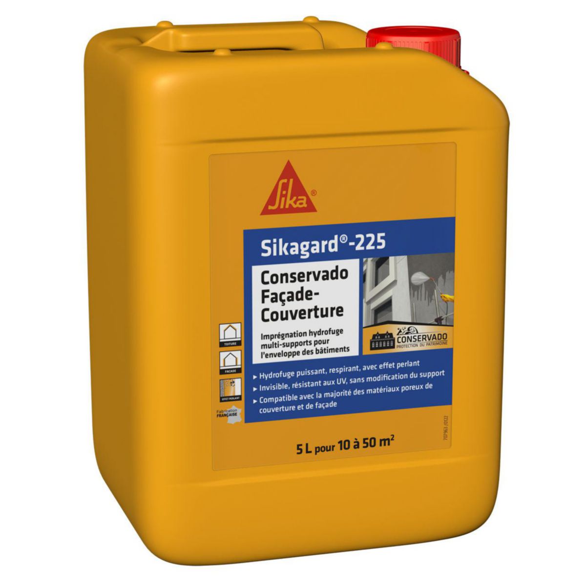 Imprégnation hydrofuge Sikagard-225 Conservado Façade-Couverture - bidon de 20 l