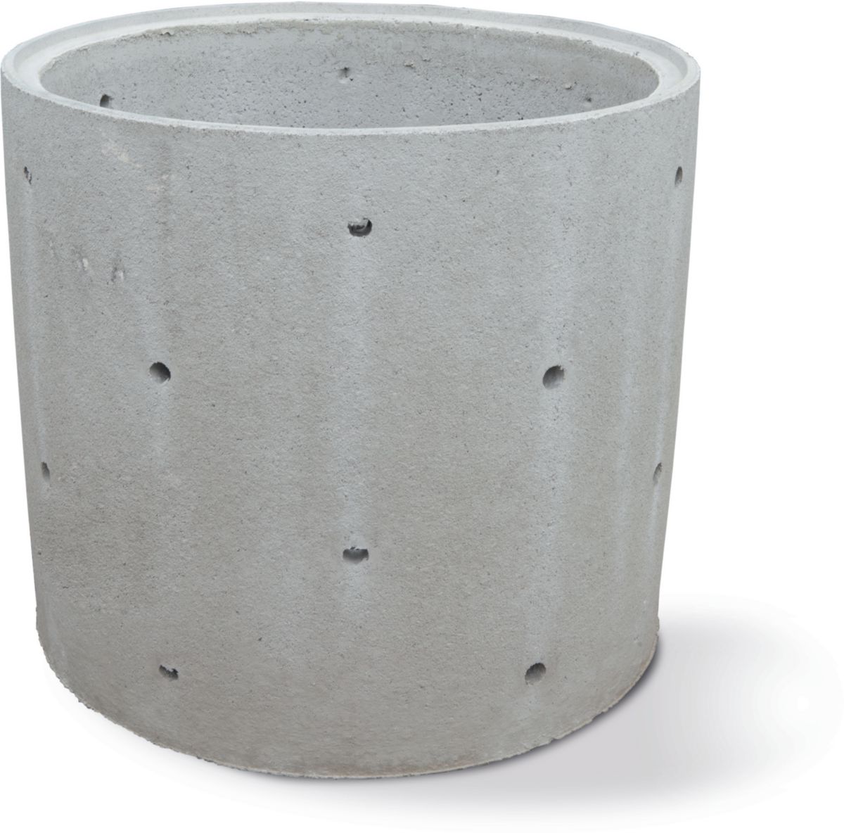 Buse de puits en béton(rondelle) perforée H. 50 cm diamètre intérieur 1000 mm BONNA SABLA Buse de puits en béton(rondelle) perforée H. 50 cm diamètre intérieur 1000 mm BONNA SABLA