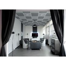 Dalle plafond couleur Color-All bords droits A nouveau voile 600x600x20mm charcoal