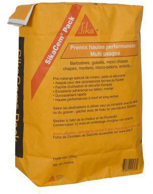Prémix pour barbotine/chape/gobetis/enduit SikaCem Pack sac de