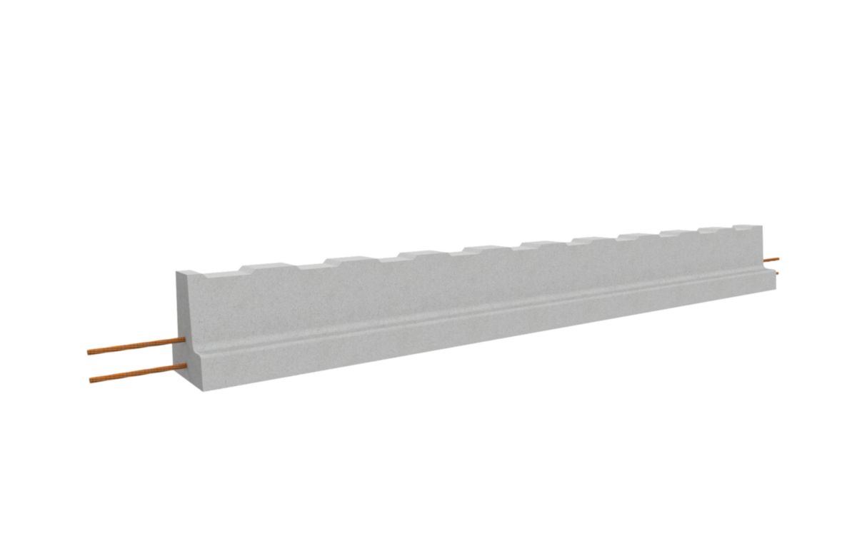 Poutrelle RS 111 - béton précontraint - H. 10,7 cm - L. 2,2 m