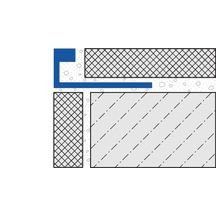 Profilé de finition chant droit Durosol - aluminium anodisé - ton titane - H. 12,5 mm - L. 2,5 m