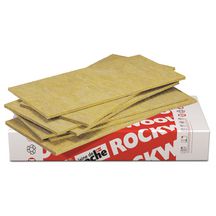 Panneau isolant laine de roche pour plancher Rocksol Expert - non revêtu - 1,2x0,6 m - ép. 40 mm - R = 1,05 m².K/W