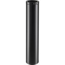 Elément droit THERMINOX TI , diamètre 150 mm ,Lg: 120 cm , noir mat (RAL 9019) Réf. 21150017/9019