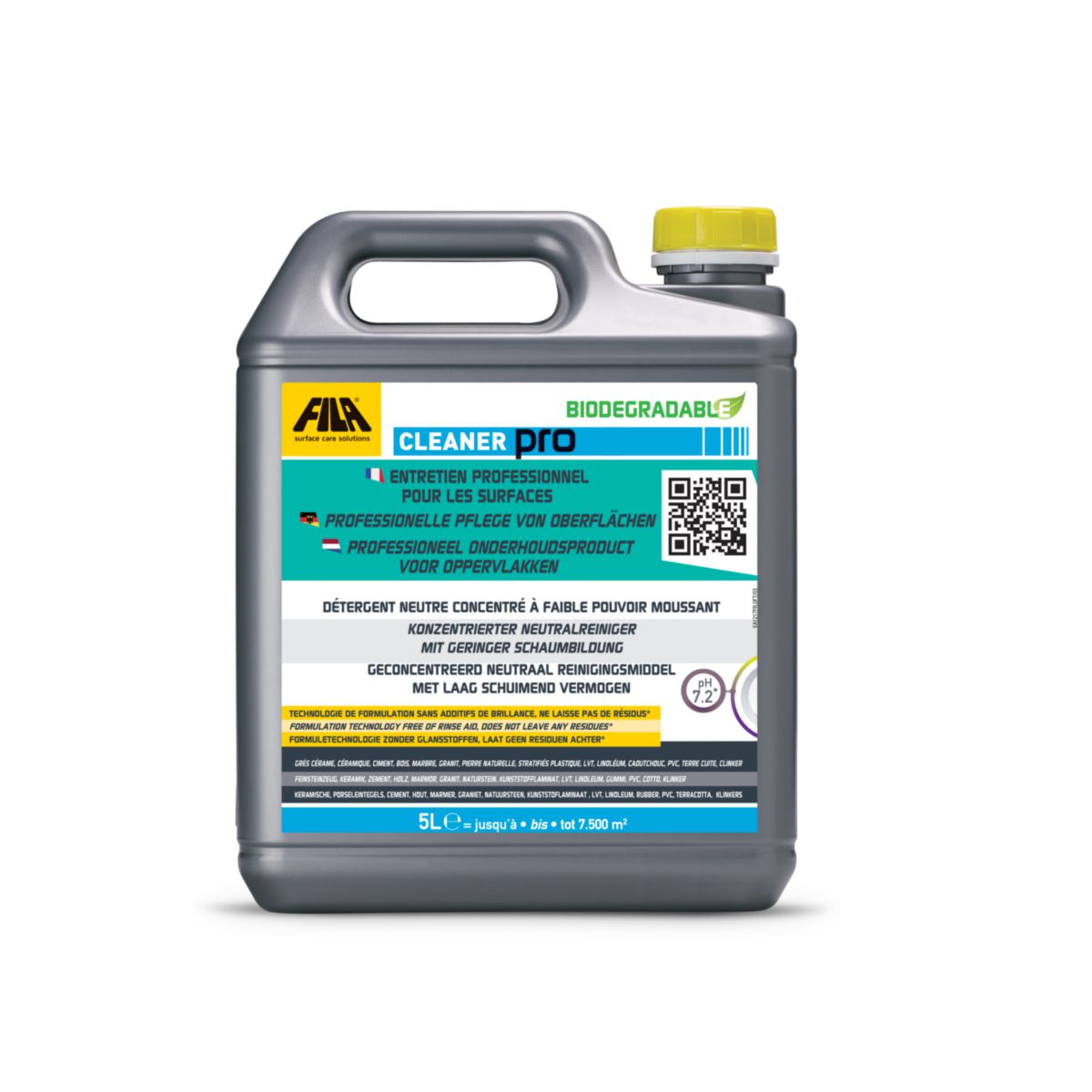 Detergent pour sol Cleaner pro bidon de 5 l FILA INDUSTRIE