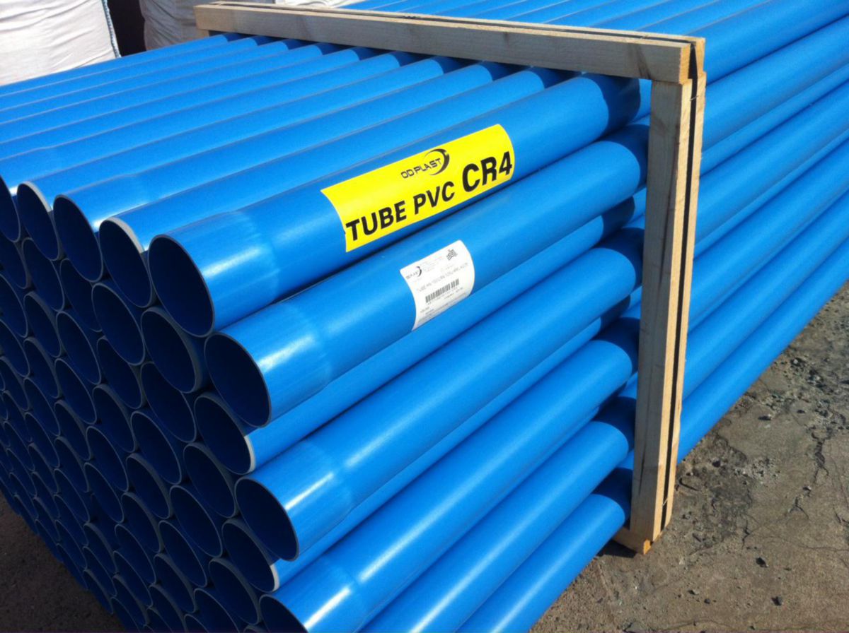 Tableau Tube Pvc Diamètre Intérieur Extérieur Tube PVC épandage diamètre 100 CR4 HN bleu longueur 4m - OD PLAST