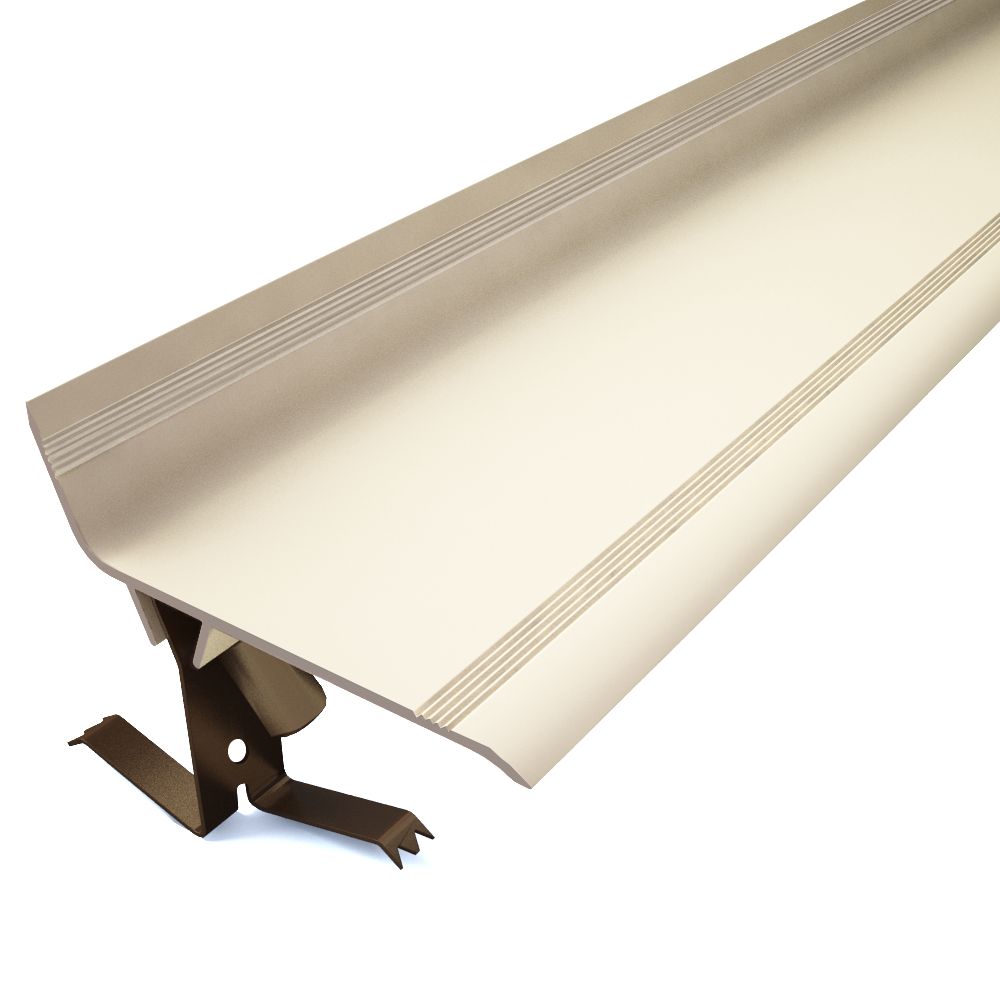 Couvrejoint PVC 050 d'angle + 5 clips S crème ral 1015 longueur 3m VEDA