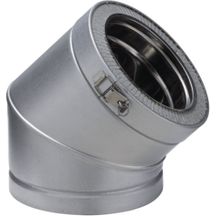 Coude 45° THERMINOX ZI diamètre 150 mm Spécial Gaz EC 45 150 ZI Réf. 23150021/9999