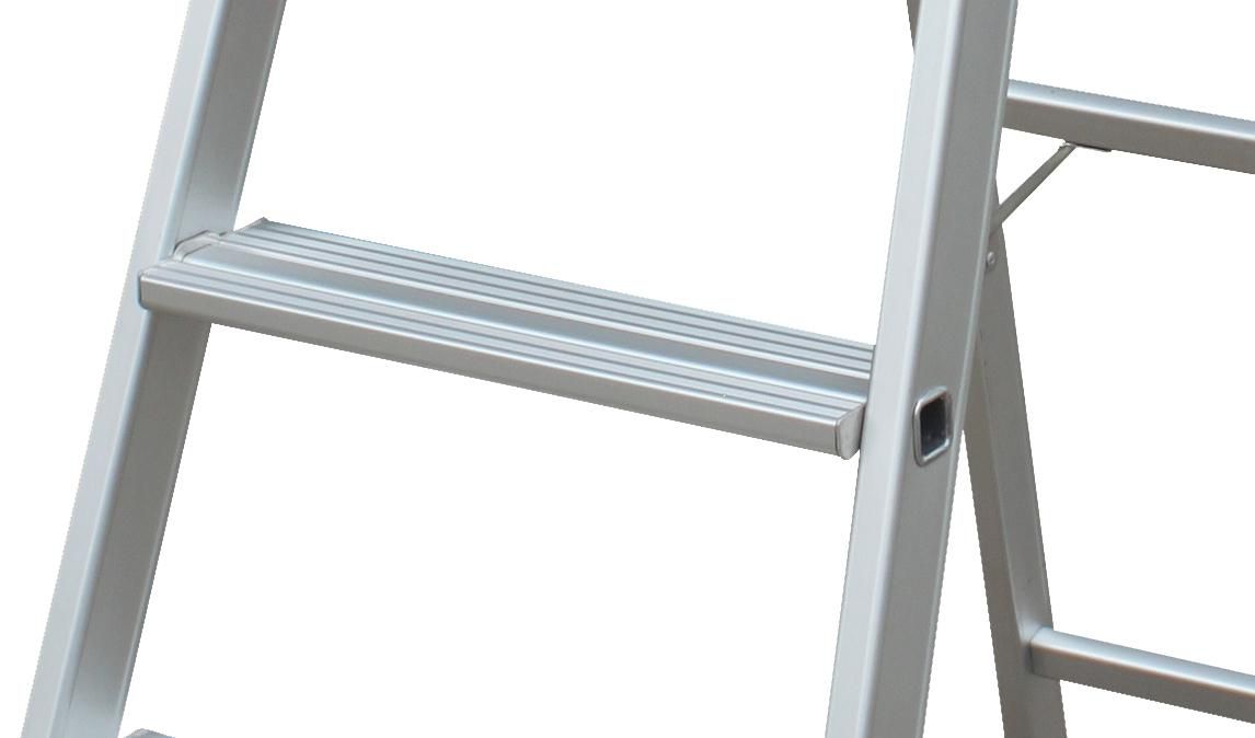 Marchepied 3 marches - aluminium - 127x72x46 cm