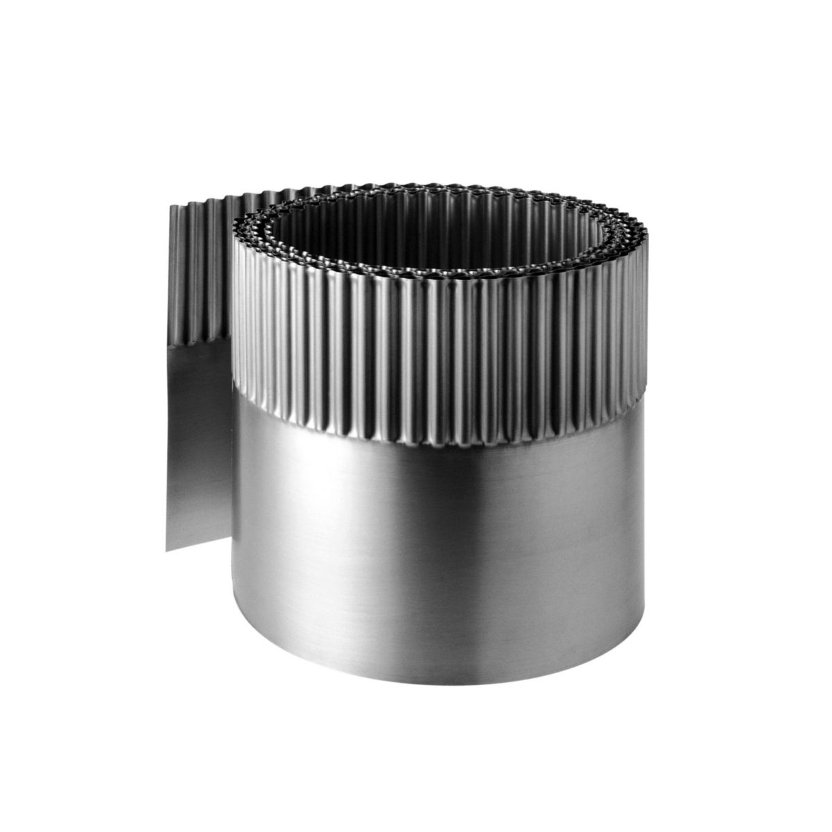 Rouleau zinc malléable plissé ép 0,60 larg250mm rouleau 20m Réf