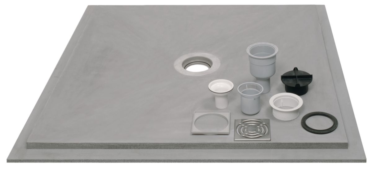 Dalle douche à l'italienne Fermacell 1,2x1,2m réf. 75079 FERMACELL