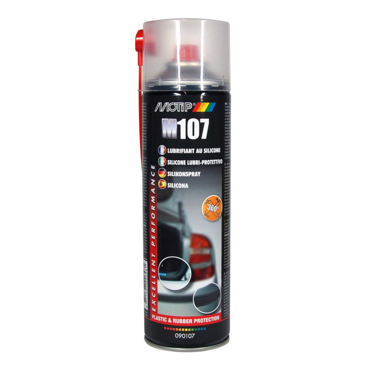 Lubrifiant au silicone M107 aérosol de 500 ml MOTIP