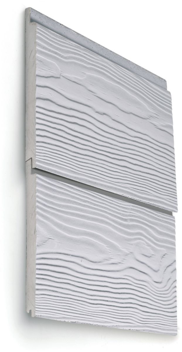 Bardage clin Cedral Click Relief fibre-ciment NG C05 gris 12x186x3600mm