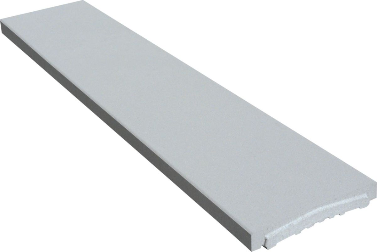Chaperon de mur plat Optipose - gris - 99x25x4 cm