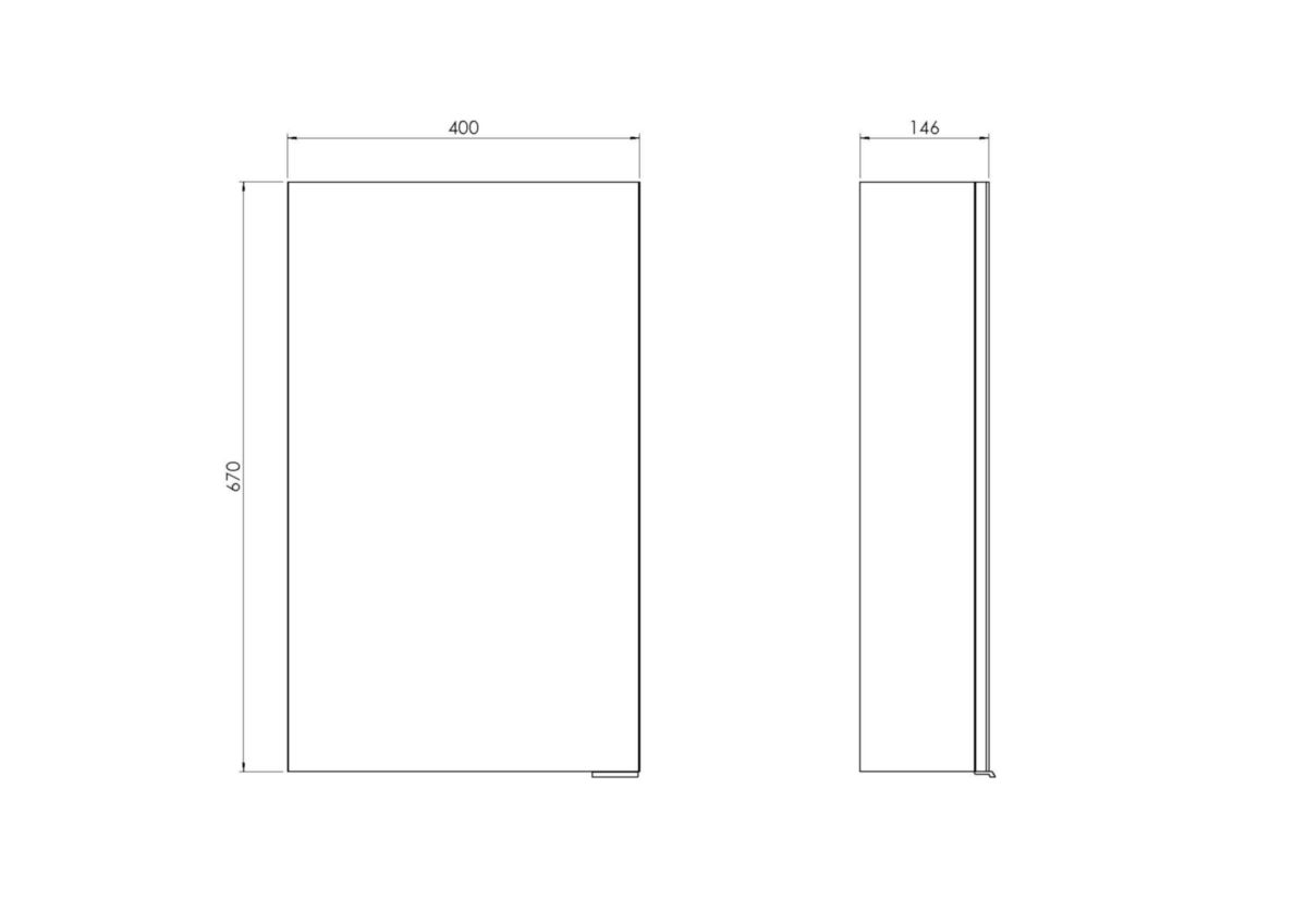 Armoire de toilette Alterna Bruges 40cm ALTERNA