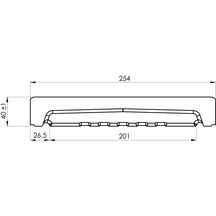 Chaperon de mur plat Optipose - gris - 99x25x4 cm