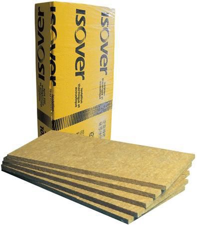 Panneau isolant acoustique laine de roche non revêtu Domisol LR - 1,20x0,6 m - ép. 30 mm - R = 0,85 m².K/W