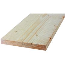 Volige mi-bois Sapin blanc du Nord traité classe 2 incolore 16x185mm longueur 4,20m Réf. 701203