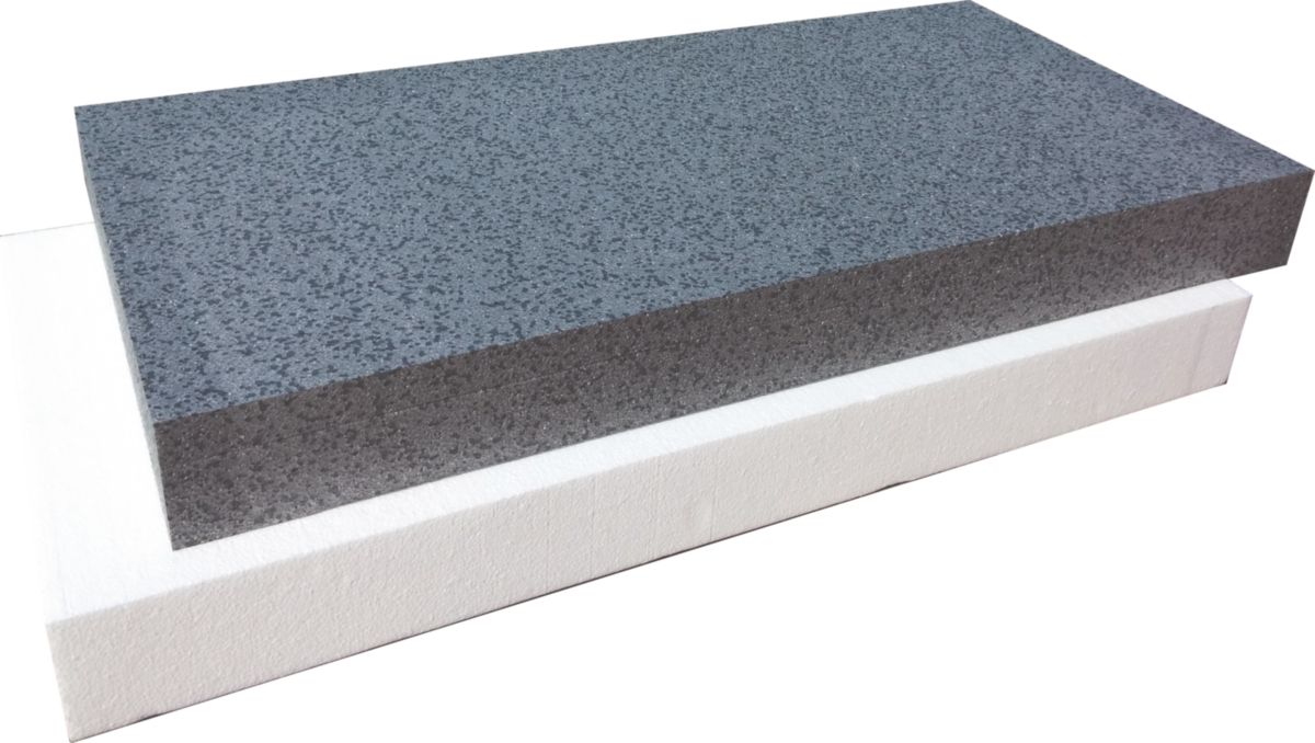 Panneau Polystyrène Expansé Graphité K Therm Chevron Panneau PSE EDILTHERM isolant gris épaisseur 140mm 1200x600mm R=4,50 m².K/W  - EDILTECO