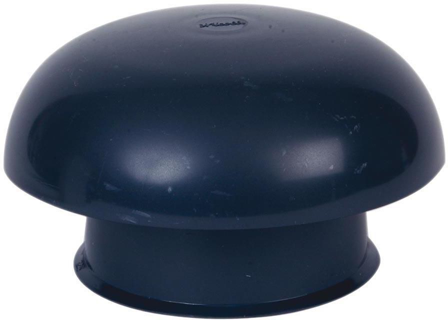 Chapeau de ventilation simple avec moustiquaire CC12M ardoise diamètre sortie 125 mm NICOLL
