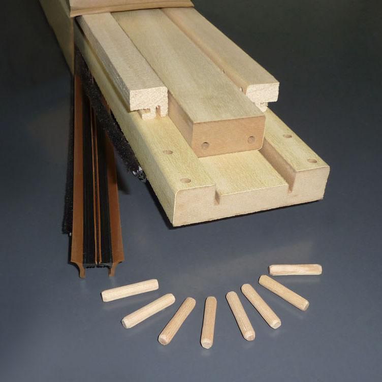 Kit couvrejoint MDF universel pour châssis de porte coulissante