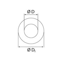 Rosace de finition THERMINOX TI , diamètre 150 mm , noir mat (RAL 9019) Réf. 20150047/9019