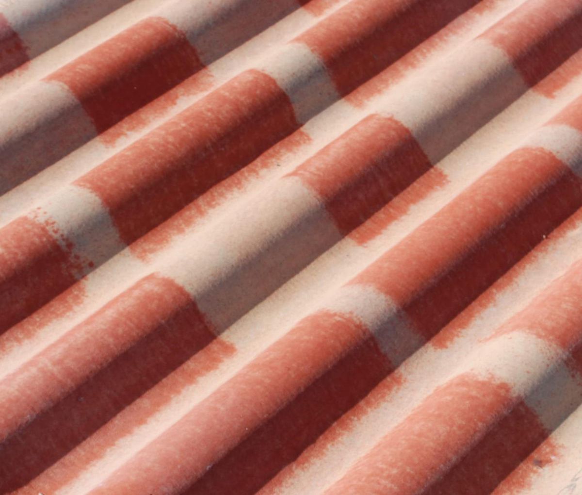 Plaque ondulée fibres-ciment Coloragri FR flammé coins non coupés  ondes 1,75x0,918 m