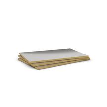 Panneau isolant laine de roche Firerock - revêtu aluminium - 1,0x0,6 m - ép. 30 mm