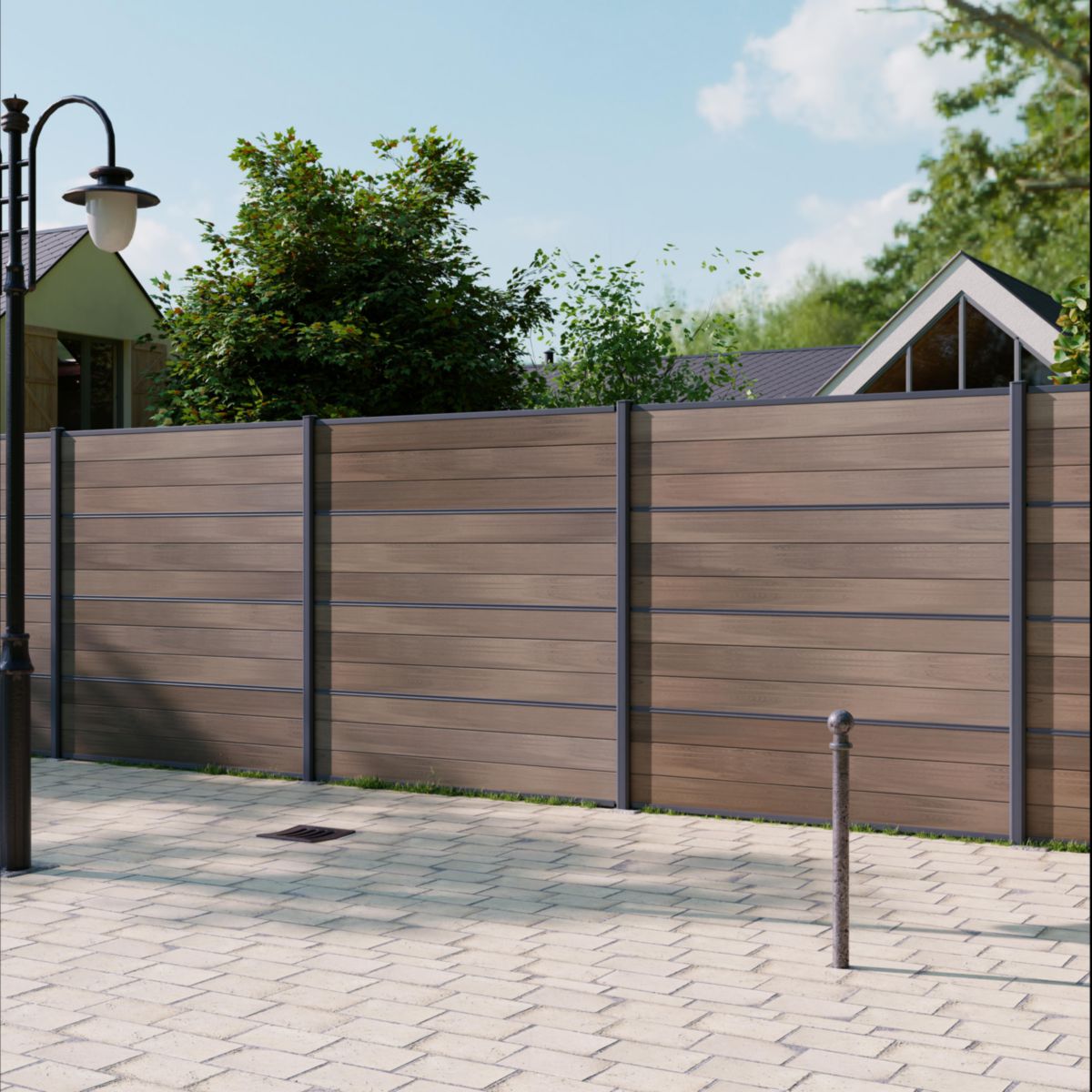 Boîte Aux Lettres à Pilier Aluminium Vintage Antirouille Noir - Jardiland