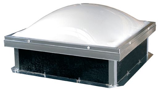 Skydome Double Dome Pmma E Avec Grille Anti Chute Ronde 10 Joules 100 X 100 Cm Ref Csed Skydome