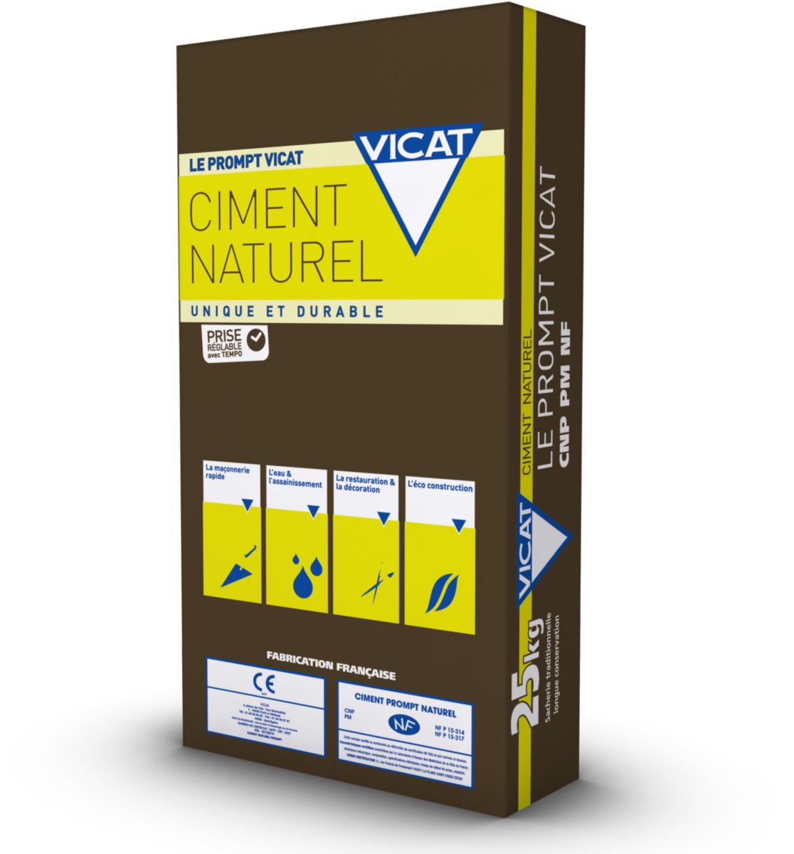 Ciment le prompt Vicat sac de 25kg - VICAT